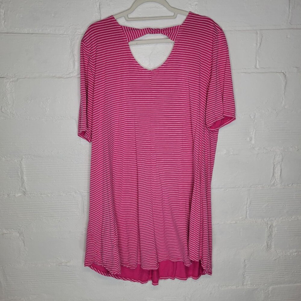 Fresh Produce Women's Size 2X Knee Length Dress Pink - Picture 2 of 4